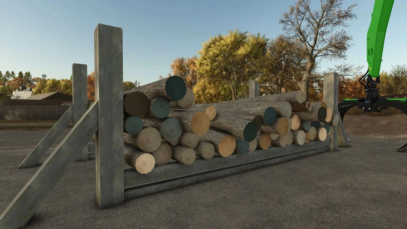 FS25 Concrete Wood Support v1.0 Objects Mod FS25 Mod Free Download