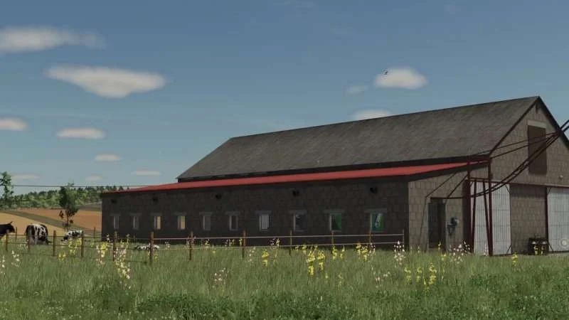 FS25 Cows Barn With Manure Spliter v1.0.1 Objects Mod FS25 Mod Free Download