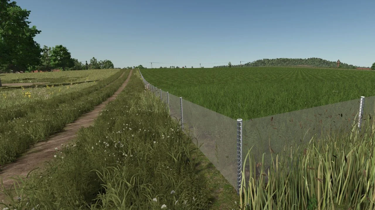 FS25 Crop Protection Fences V1.0 Objects Mod FS25 Mod Free Download