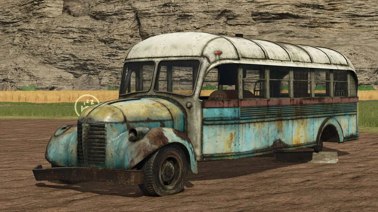 FS25 Damaged Bus House v1.0 Objects Mod FS25 Mod Free Download