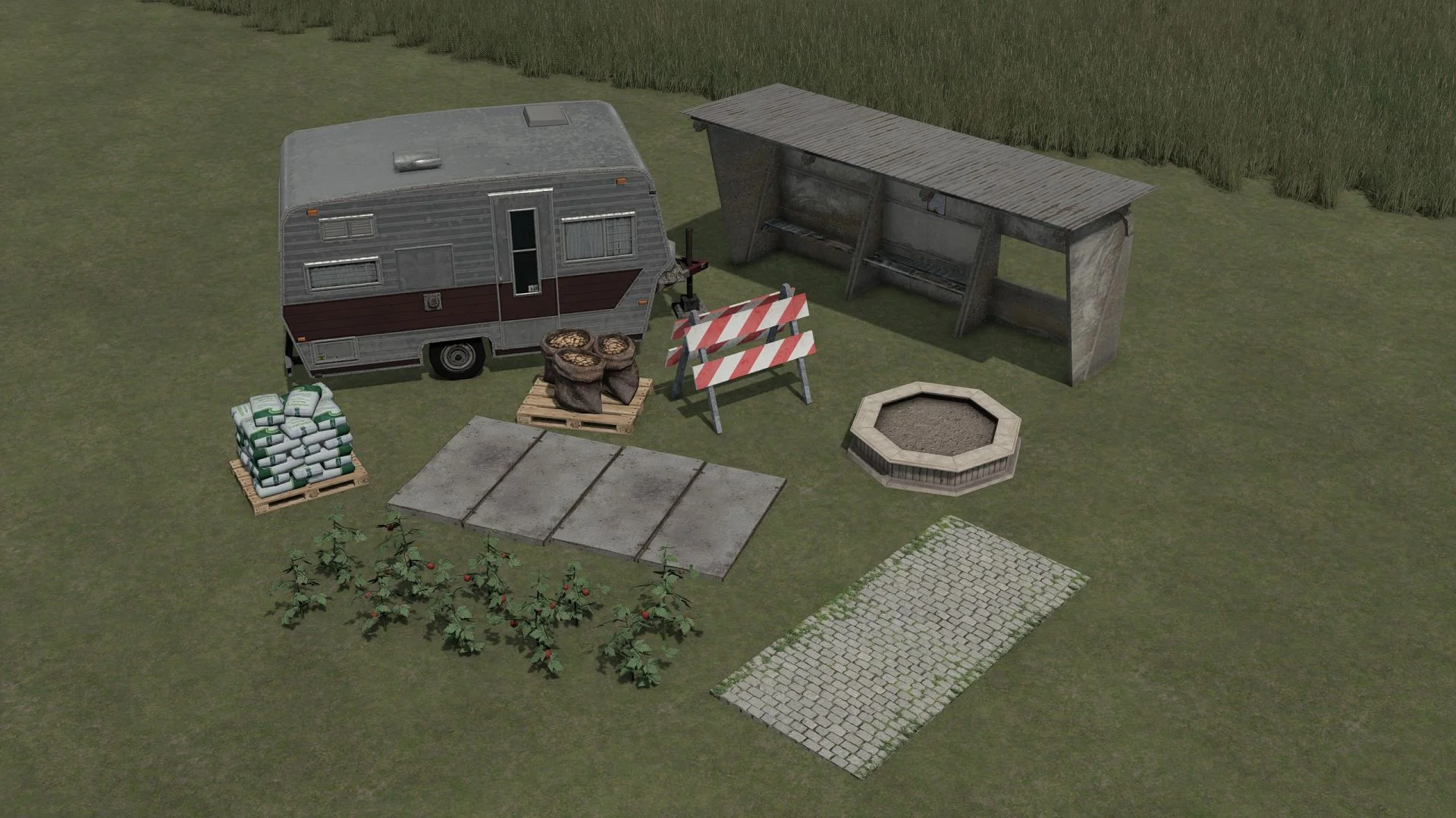 FS25 Decoration Pack 07 JDP V1.0 Objects Mod FS25 Mod Free Download