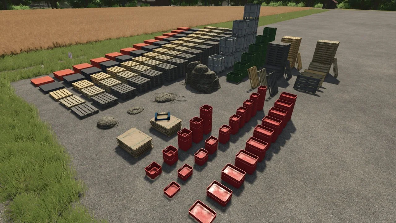 FS25 Decorative Pack For Productions V1.0 Objects Mod FS25 Mod Free Download