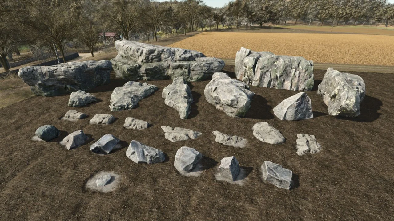 FS25 Decorative Rocks V1.0.0.1 Objects Mod FS25 Mod Free Download