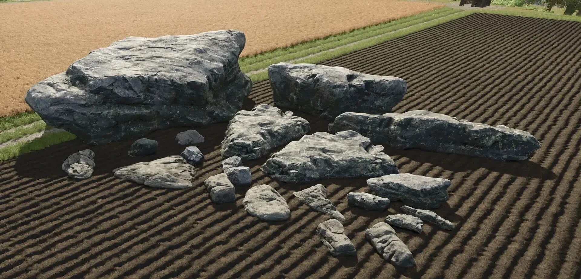 FS25 Decorative Stone/Rock Package v1.1 Objects Mod FS25 Mod Free Download