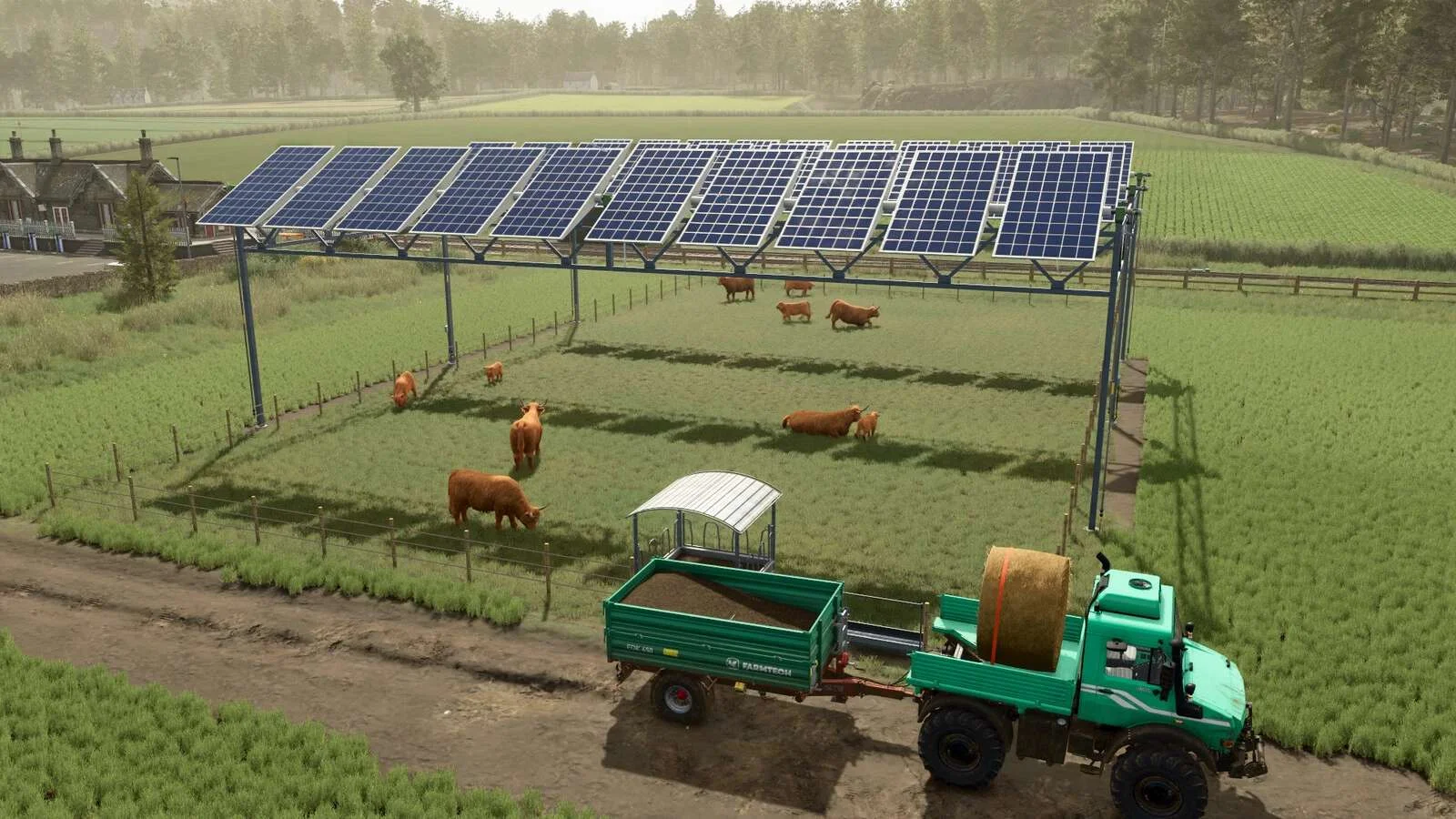 FS25 Elevated Solar Panel v1.0 Objects Mod FS25 Mod Free Download