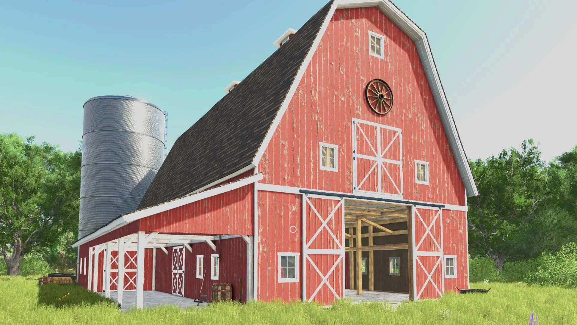 FS25 Elmcreek Farmbarn V1.0.0.2 Objects Mod FS25 Mod Free Download