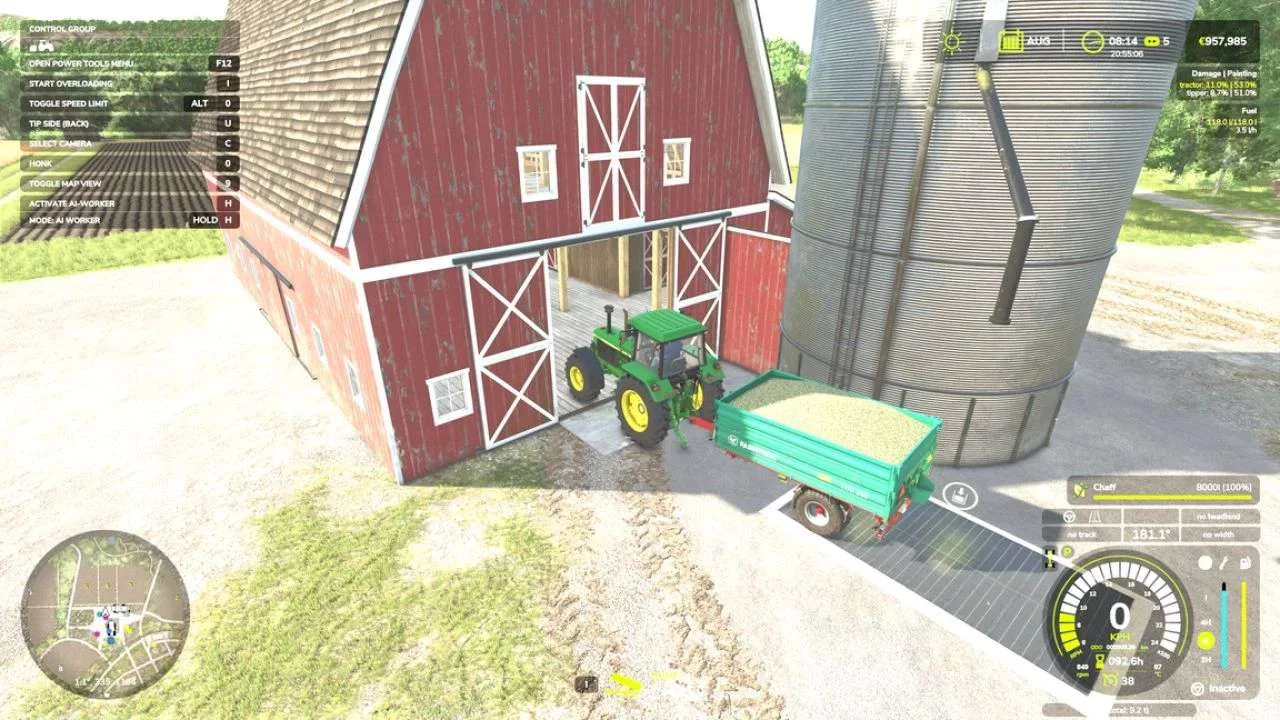 FS25 Elmcreek farmbarn with fermenter v1.0 Objects Mod FS25 Mod Free Download
