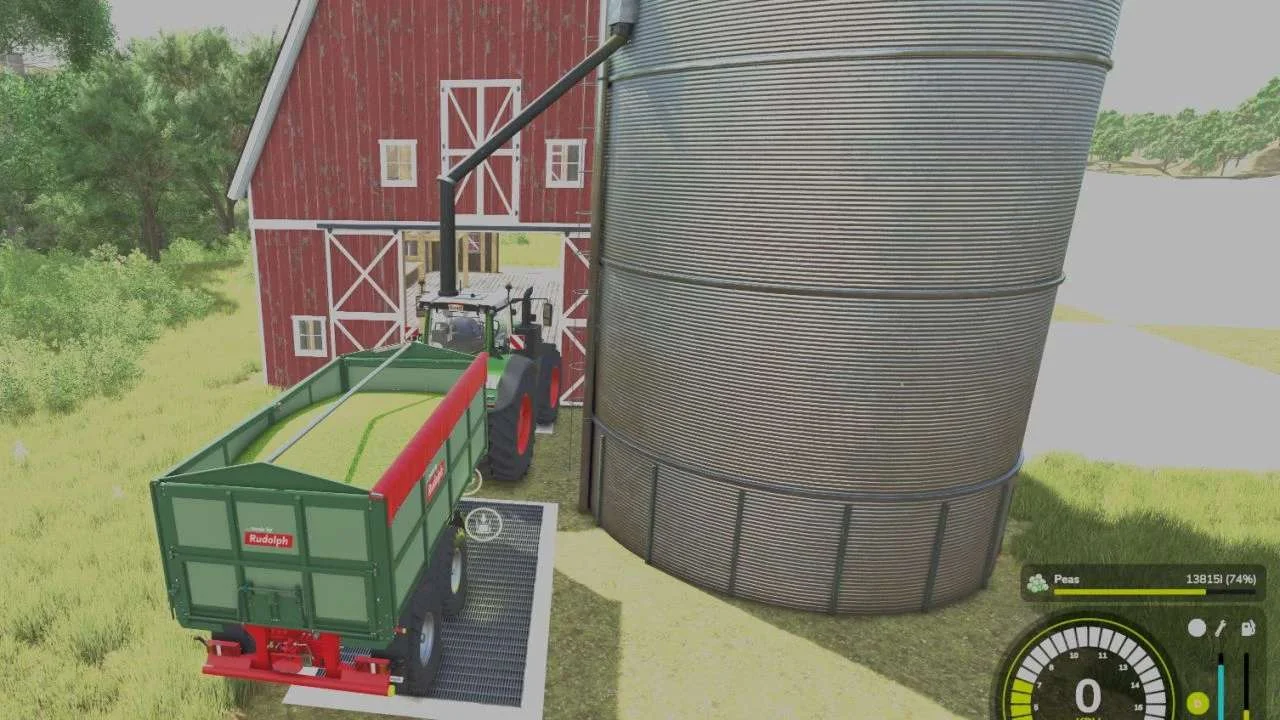 FS25 Elmcreek Farmbarn with Silo V1.0.0.2 Objects Mod FS25 Mod Free Download