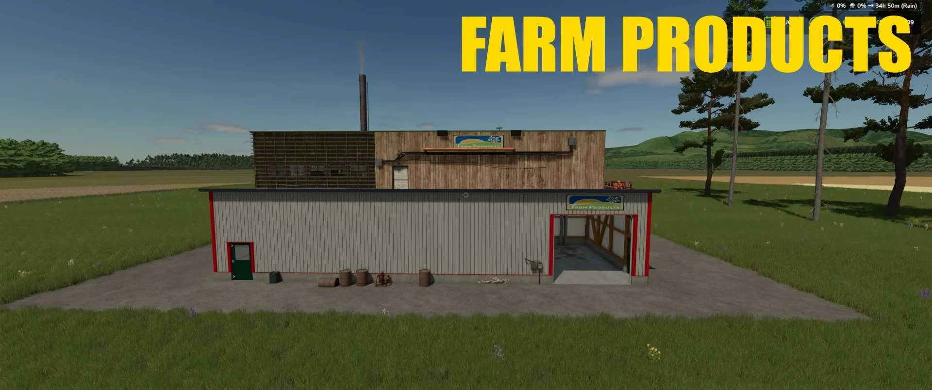 FS25 FARM PRODUCTS v1.0 Objects Mod FS25 Mod Free Download