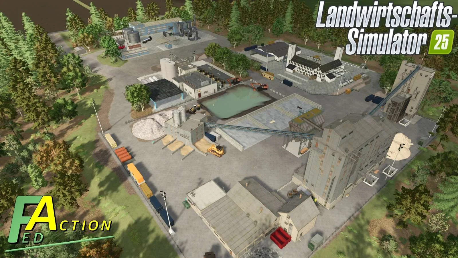 FS25 Fed Production Pack v2.4 Objects Mod FS25 Mod Free Download