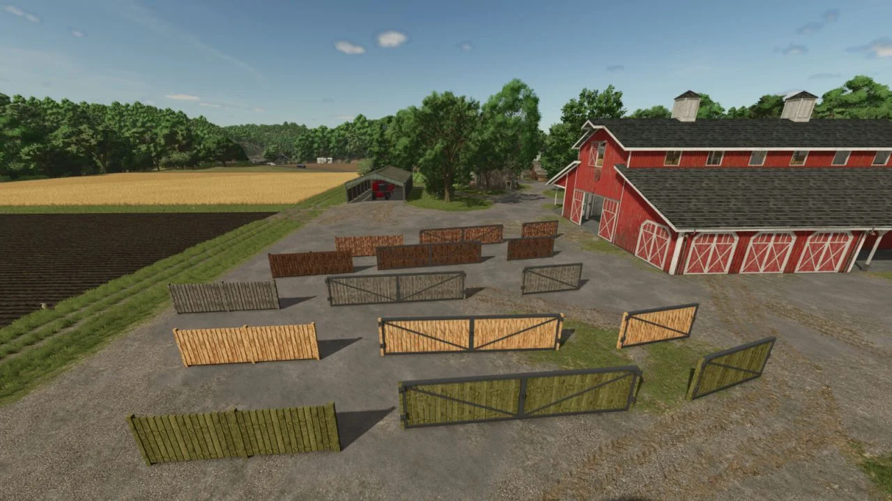 FS25 Fence Package V1.0 Objects Mod FS25 Mod Free Download