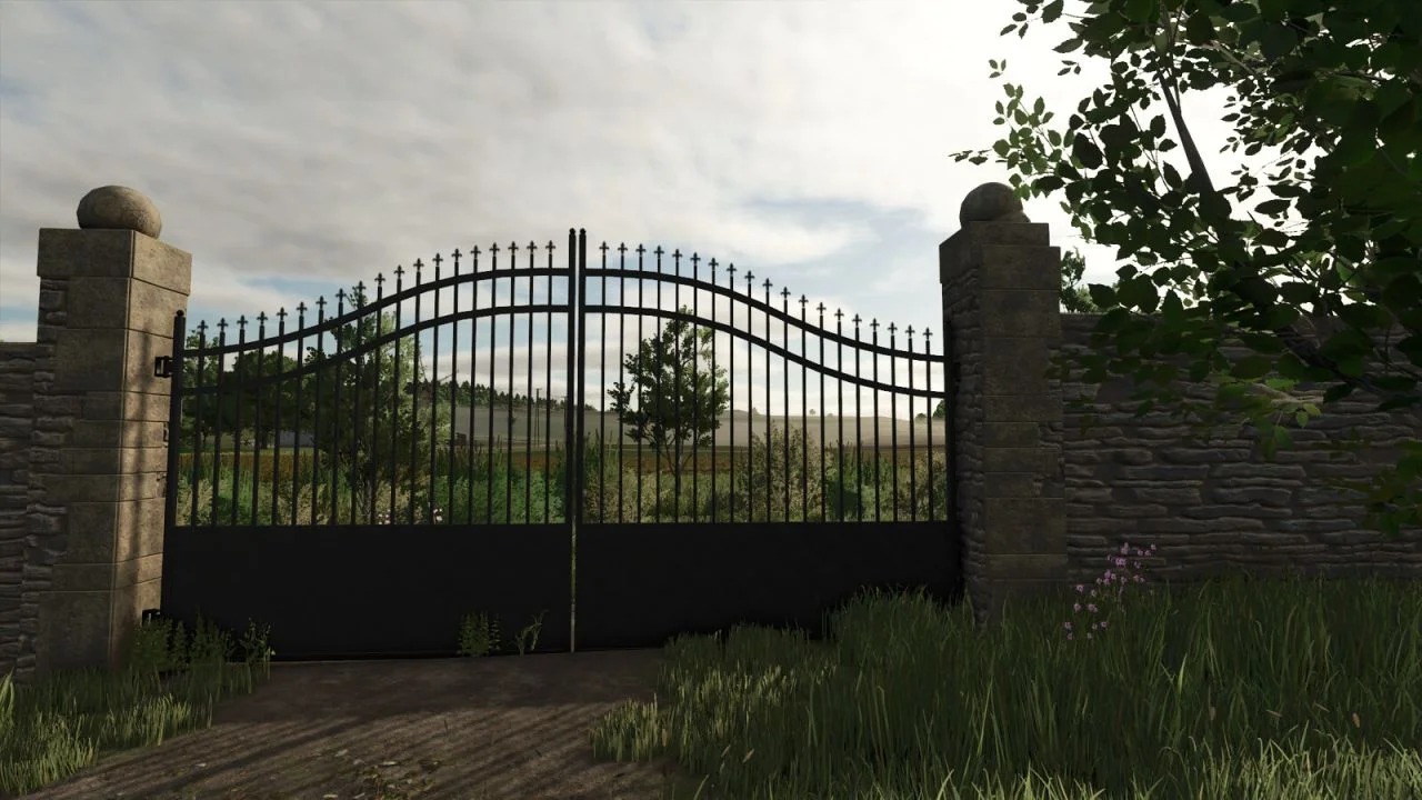 FS25 Fence Wall And Gate V1.0 Objects Mod FS25 Mod Free Download
