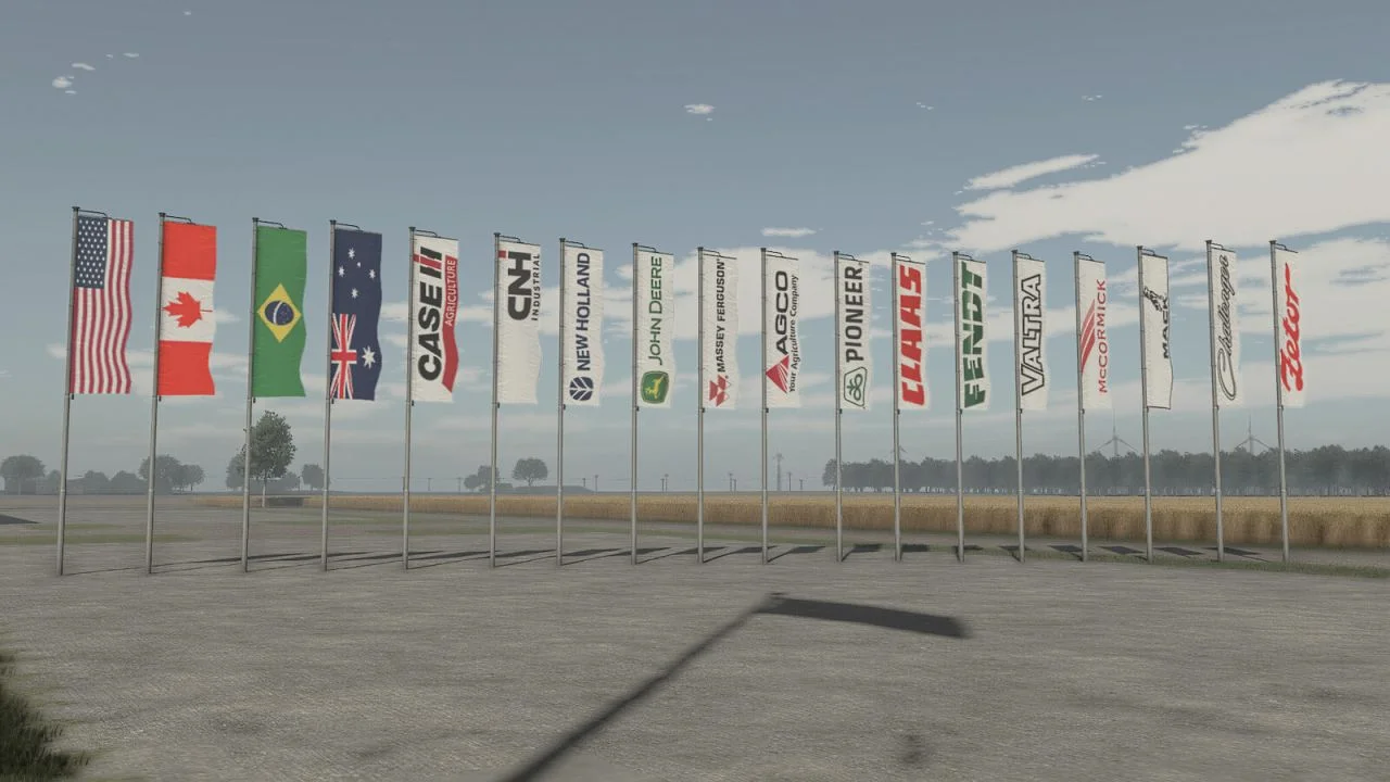 FS25 Flag On Pole V1.0.0.1 Objects Mod FS25 Mod Free Download