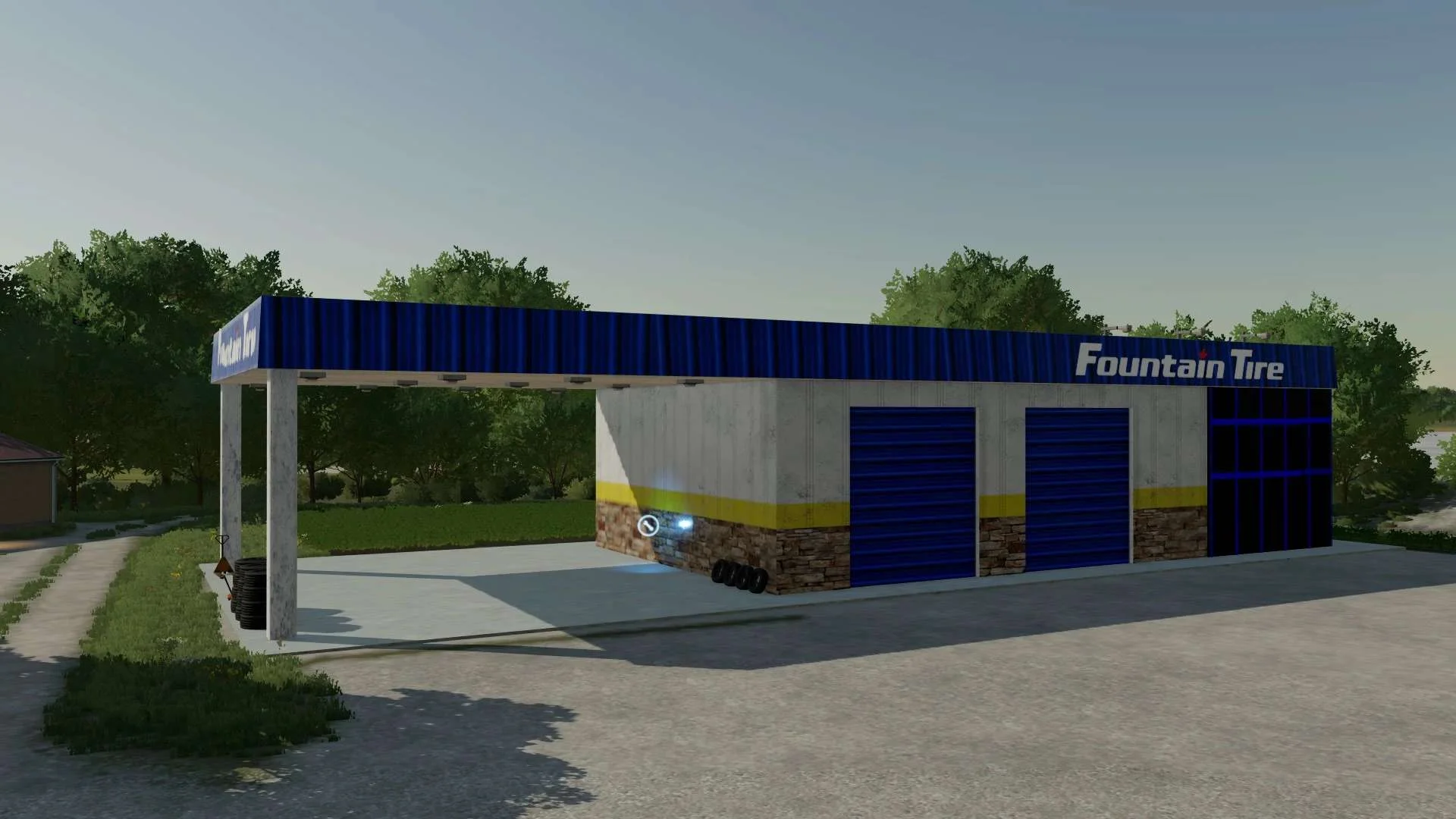FS25 Fountain Tire v1.0 Objects Mod FS25 Mod Free Download