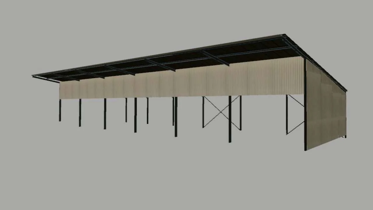 FS25 French sheet metal shed v1.0 Objects Mod FS25 Mod Free Download
