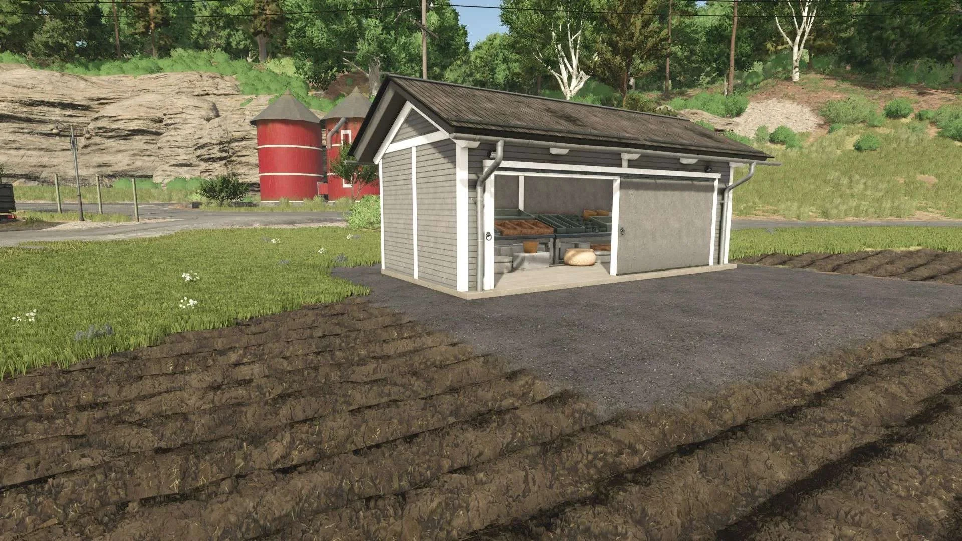 FS25 Fruit seller v1.0.1 Objects Mod FS25 Mod Free Download