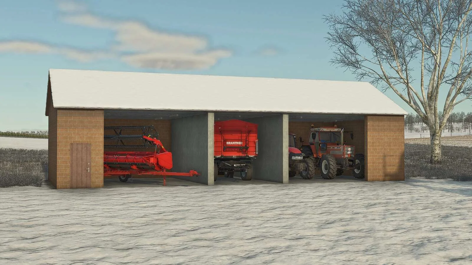 FS25 Garage Without Gates v1.0 Objects Mod FS25 Mod Free Download