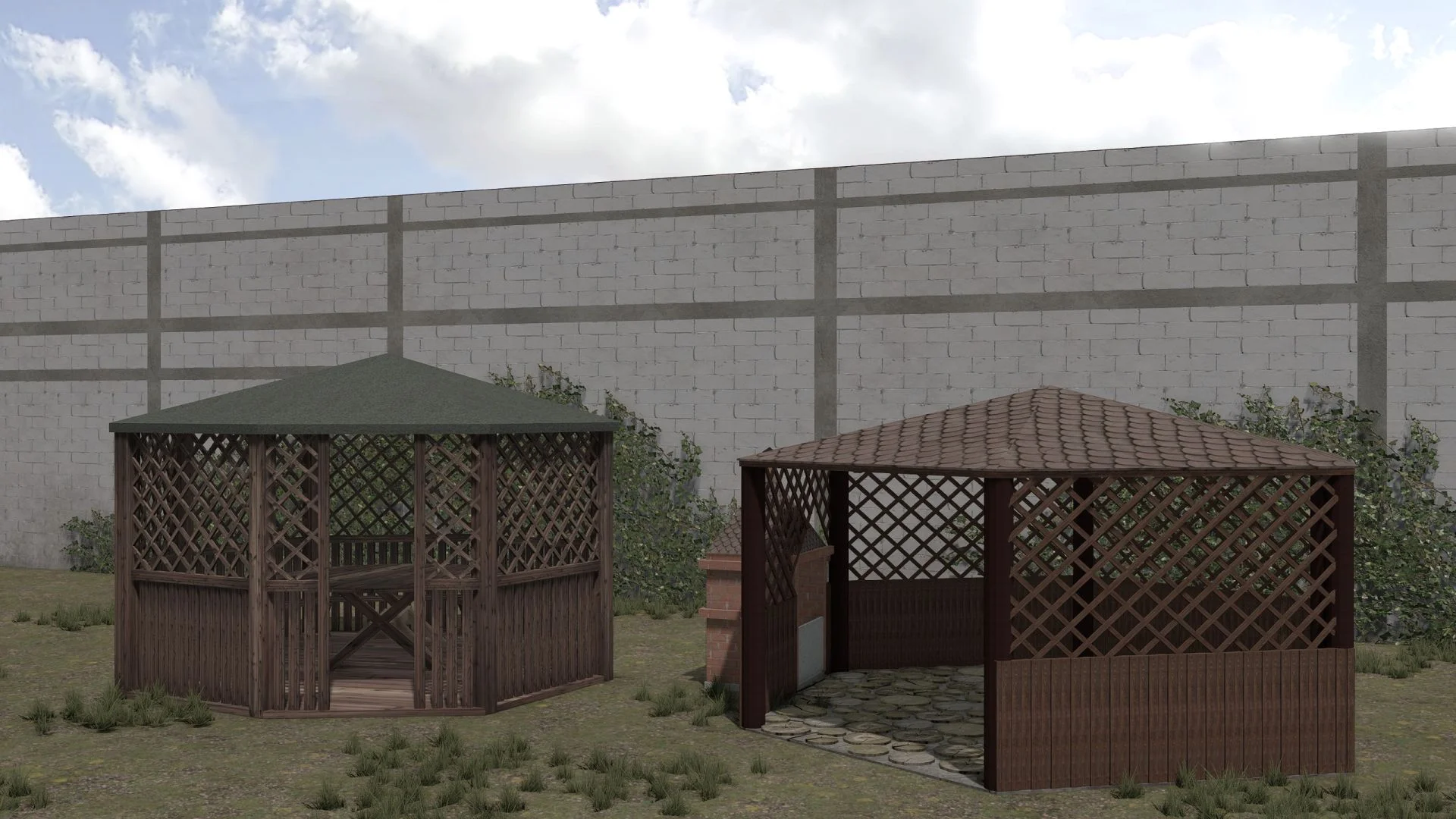 FS25 Gazebo Pack V1.0 Objects Mod FS25 Mod Free Download