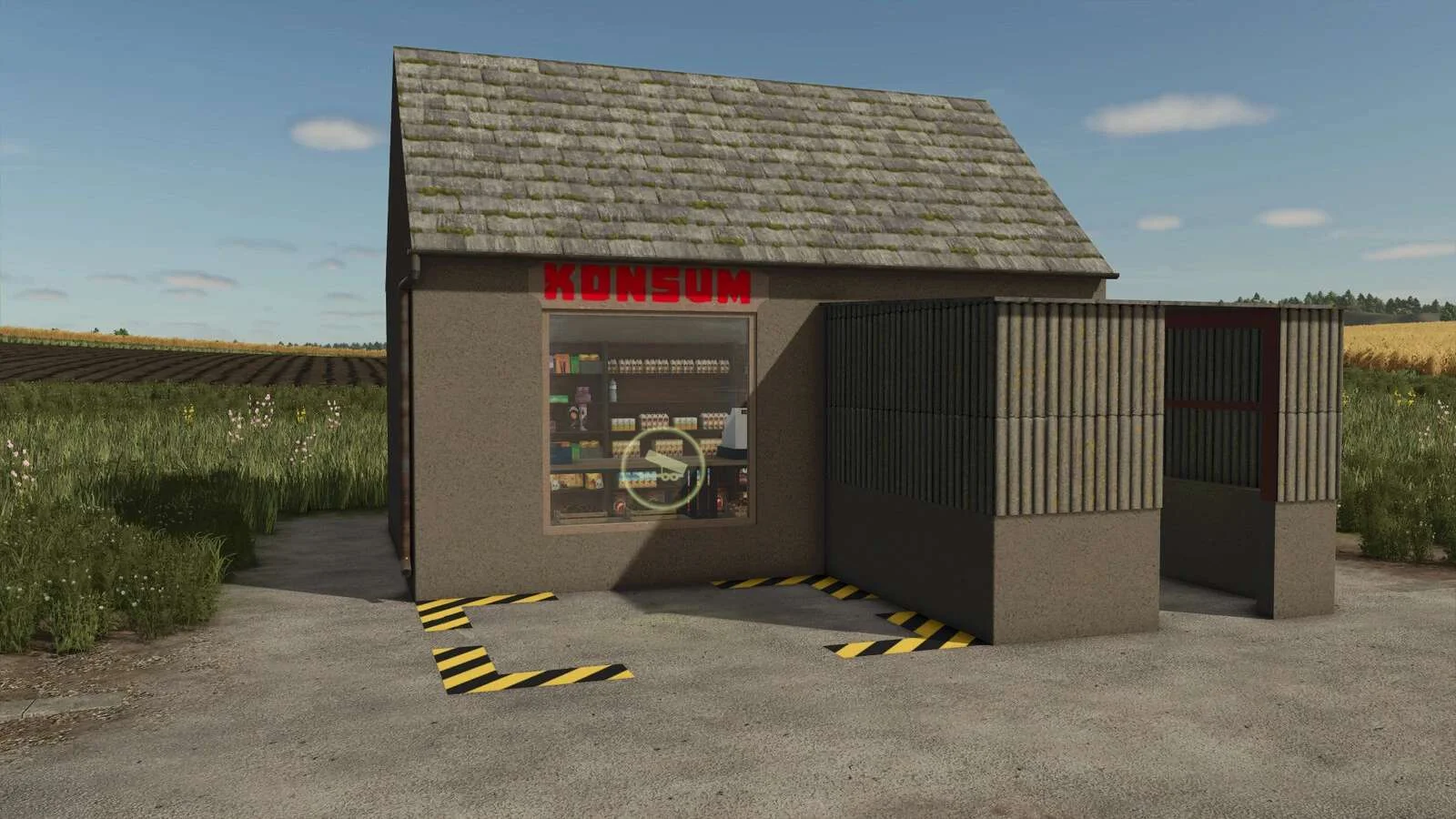 FS25 GDR Supermarket v1.0 Objects Mod FS25 Mod Free Download