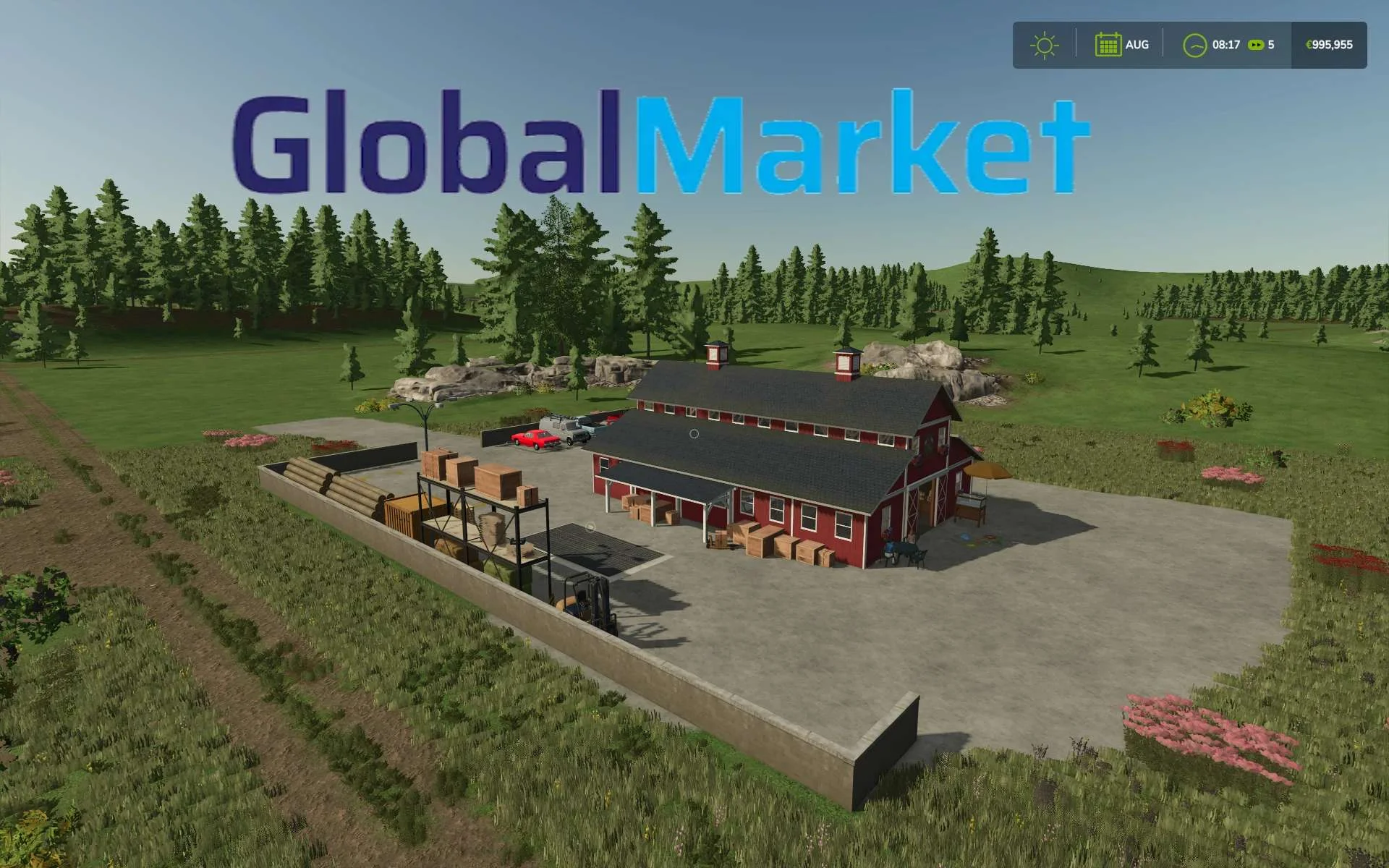 FS25 GLOBAL MARKET V1.0 Objects Mod FS25 Mod Free Download