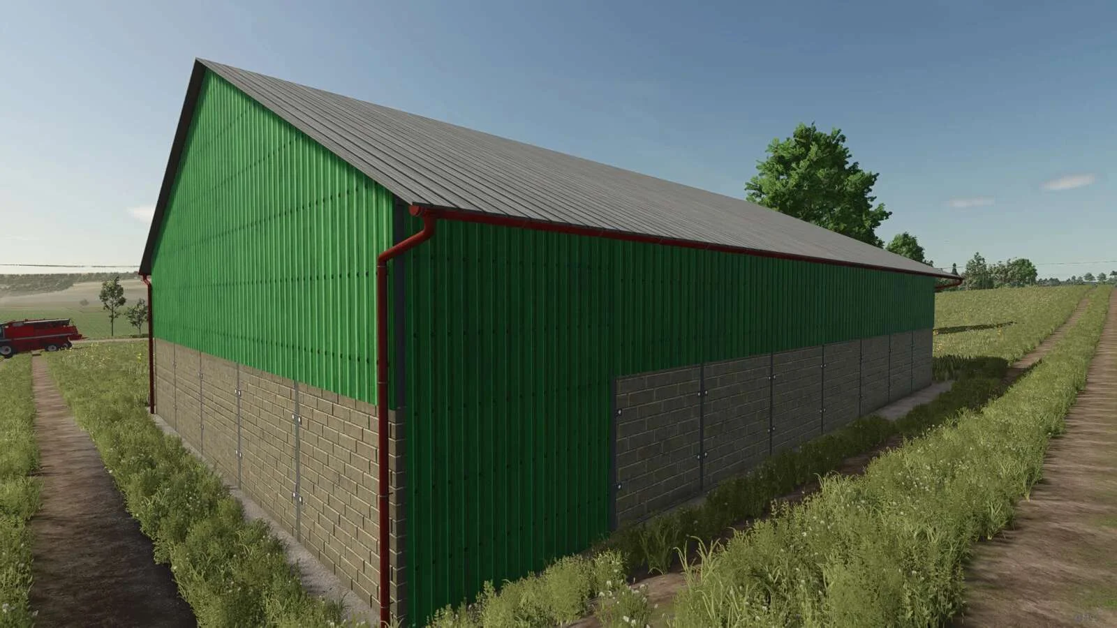FS25 Green Hall v1.0 Objects Mod FS25 Mod Free Download