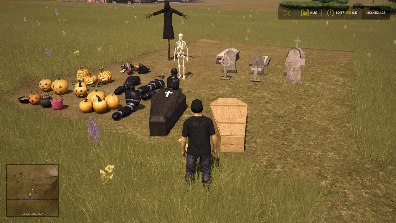 FS25 Halloween Pack v1.0 Objects Mod FS25 Mod Free Download