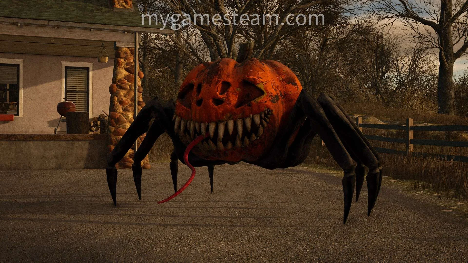 FS25 Halloween Spider Pumpkin v1.0 Objects Mod FS25 Mod Free Download