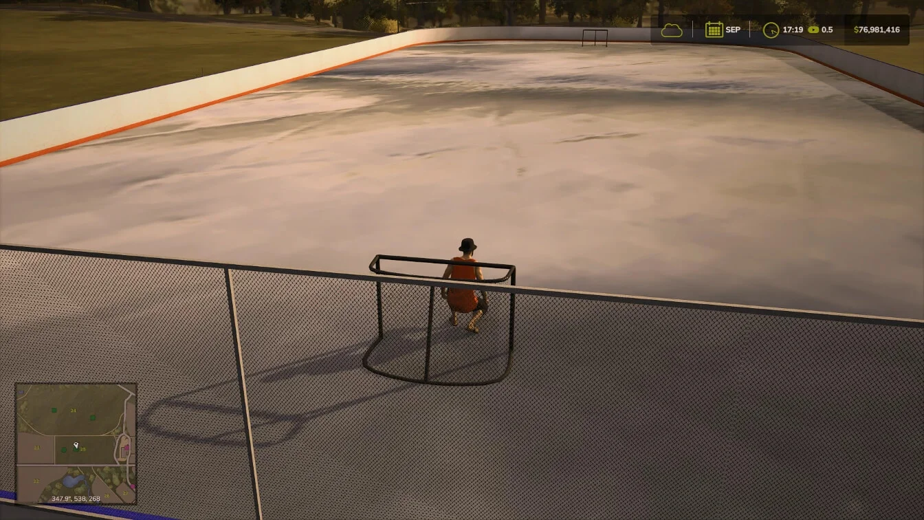FS25 Hockey Rink v1.0 Objects Mod FS25 Mod Free Download