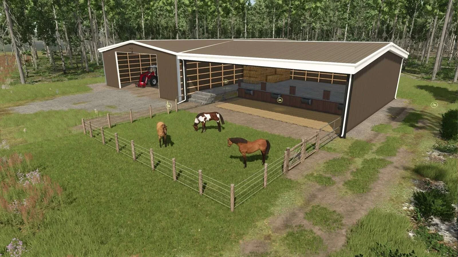 FS25 Horse Barn With Storage v1.0 Objects Mod FS25 Mod Free Download