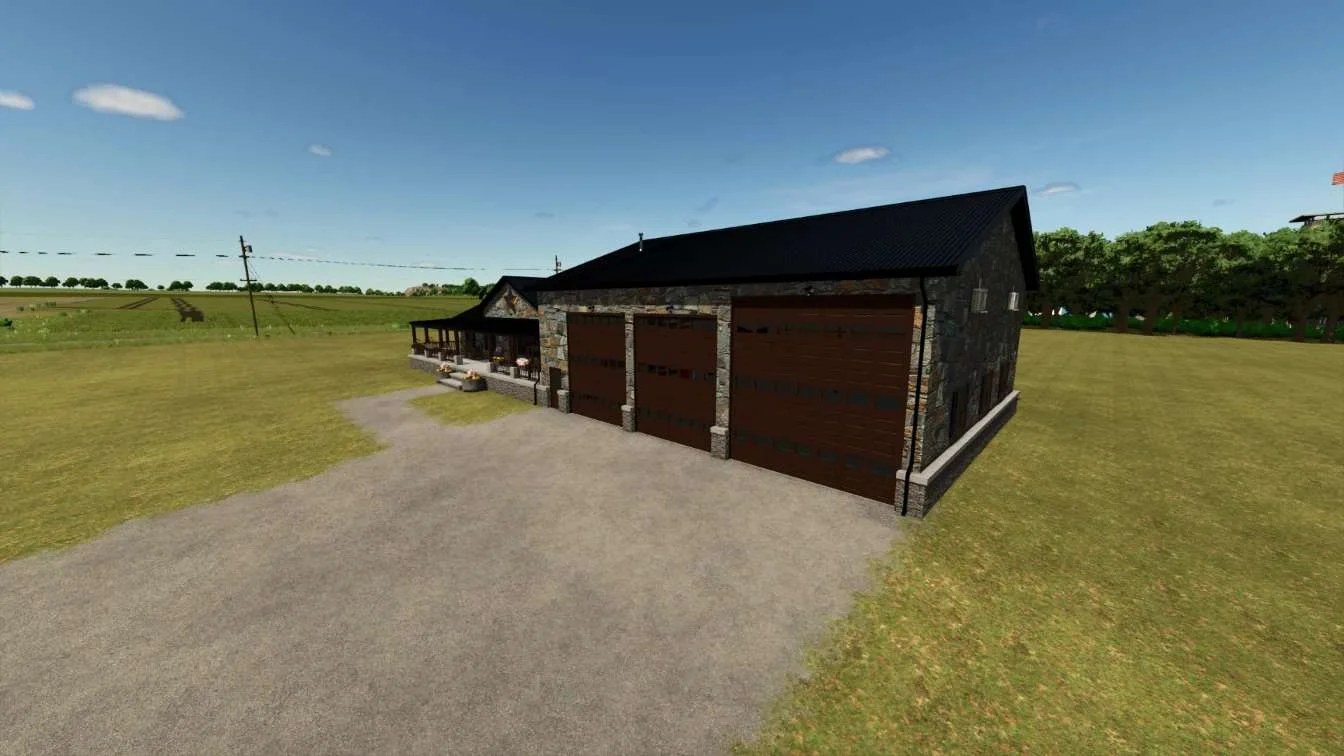 FS25 House 3Bed2Bath Style 2 v1.0 Objects Mod FS25 Mod Free Download