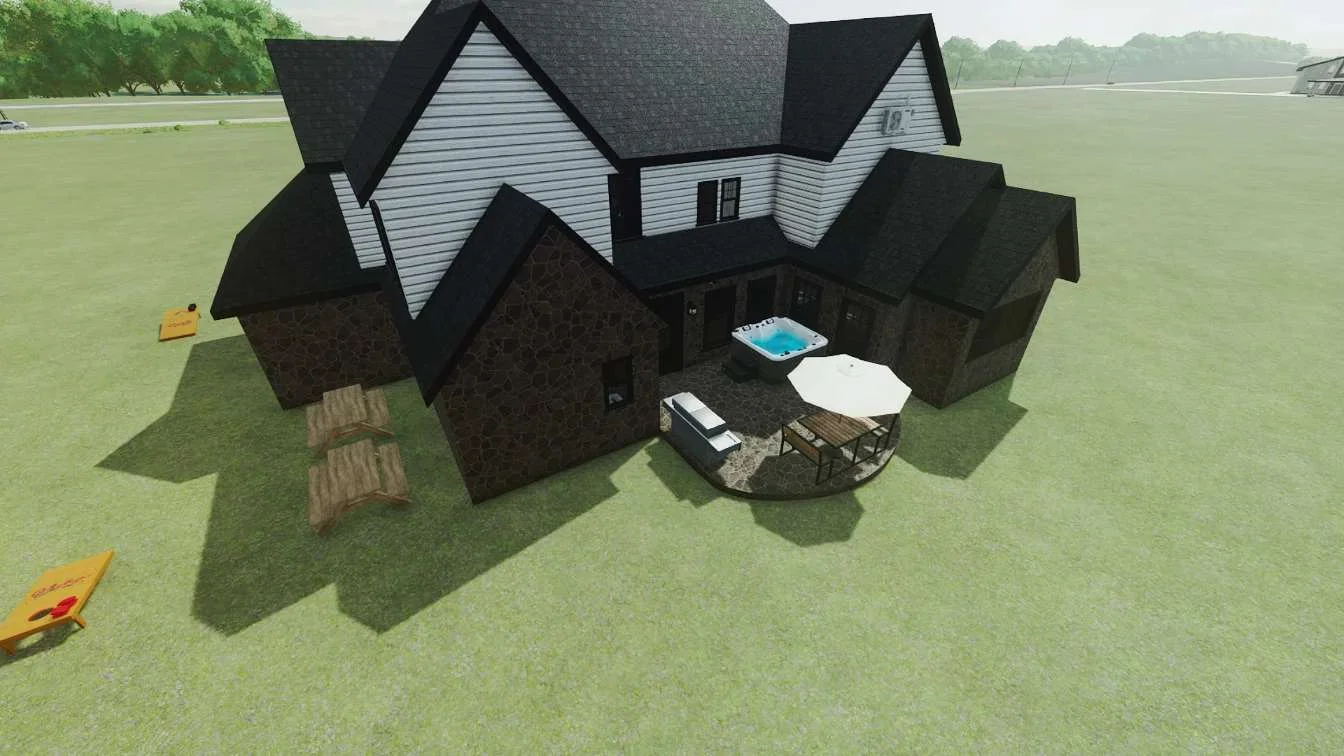 FS25 House 4Bed3Bath Style2 v1.0 Objects Mod FS25 Mod Free Download