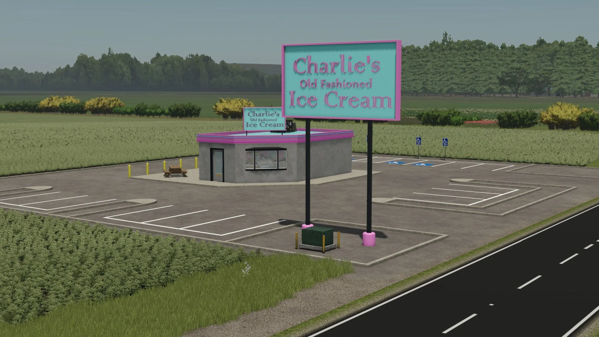 FS25 Ice Cream Shop V1.0 Objects Mod FS25 Mod Free Download