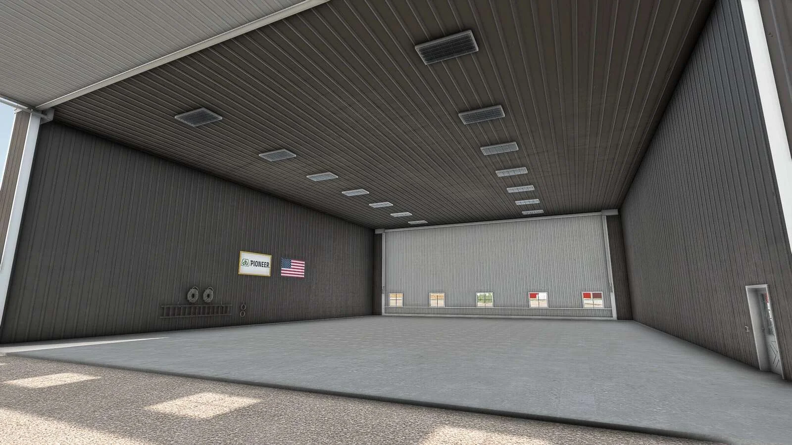 FS25 Large Drive Thru Shed v1.0 Objects Mod FS25 Mod Free Download