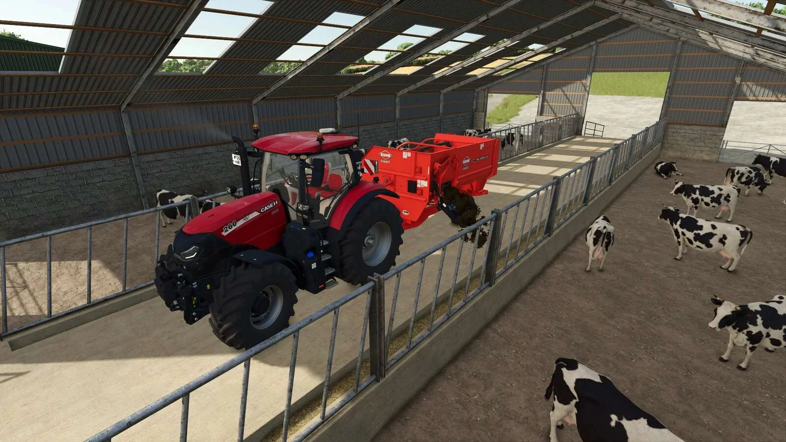 FS25 Large UK Indoor Cow Barn v1.0 Objects Mod FS25 Mod Free Download