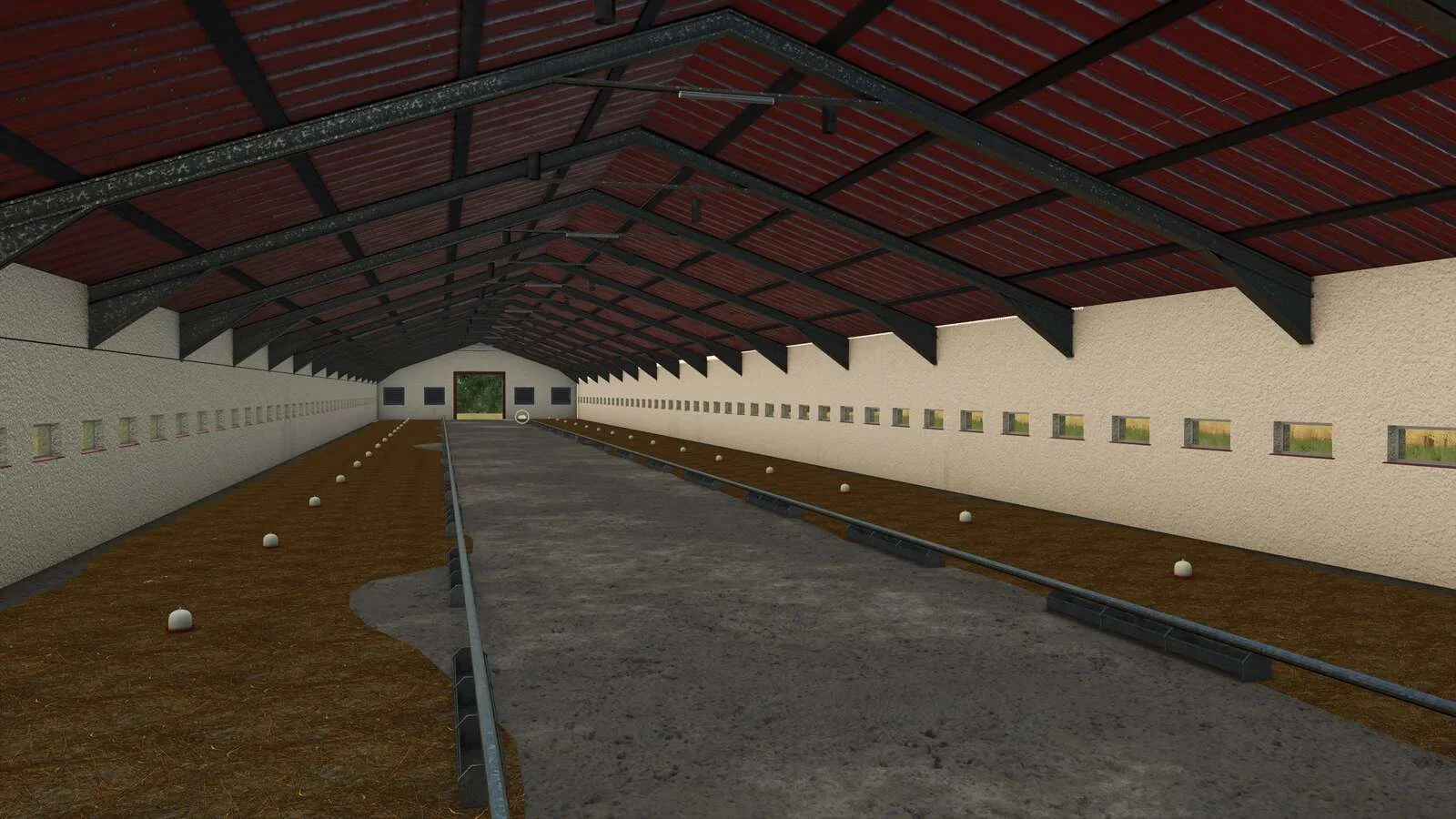 FS25 Long Chicken Barn v1.0 Objects Mod FS25 Mod Free Download