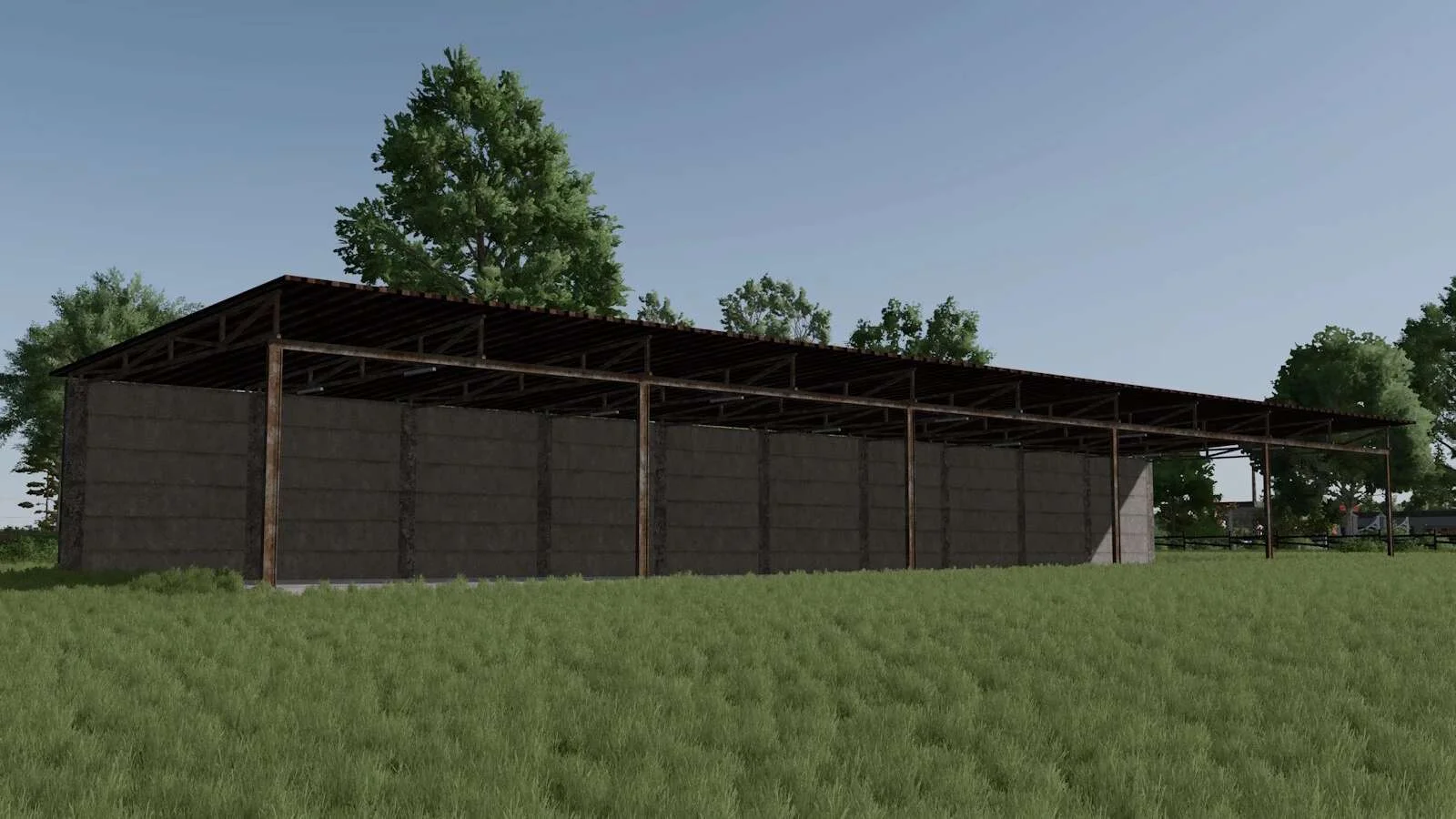 FS25 Long Old Shed v1.0 Objects Mod FS25 Mod Free Download