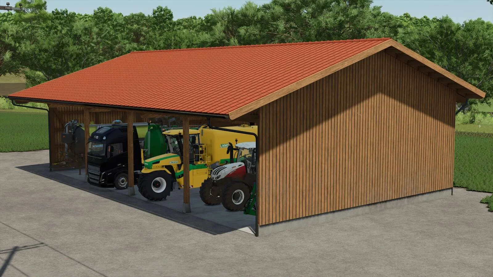 FS25 Machine Barn v1.0 Objects Mod FS25 Mod Free Download
