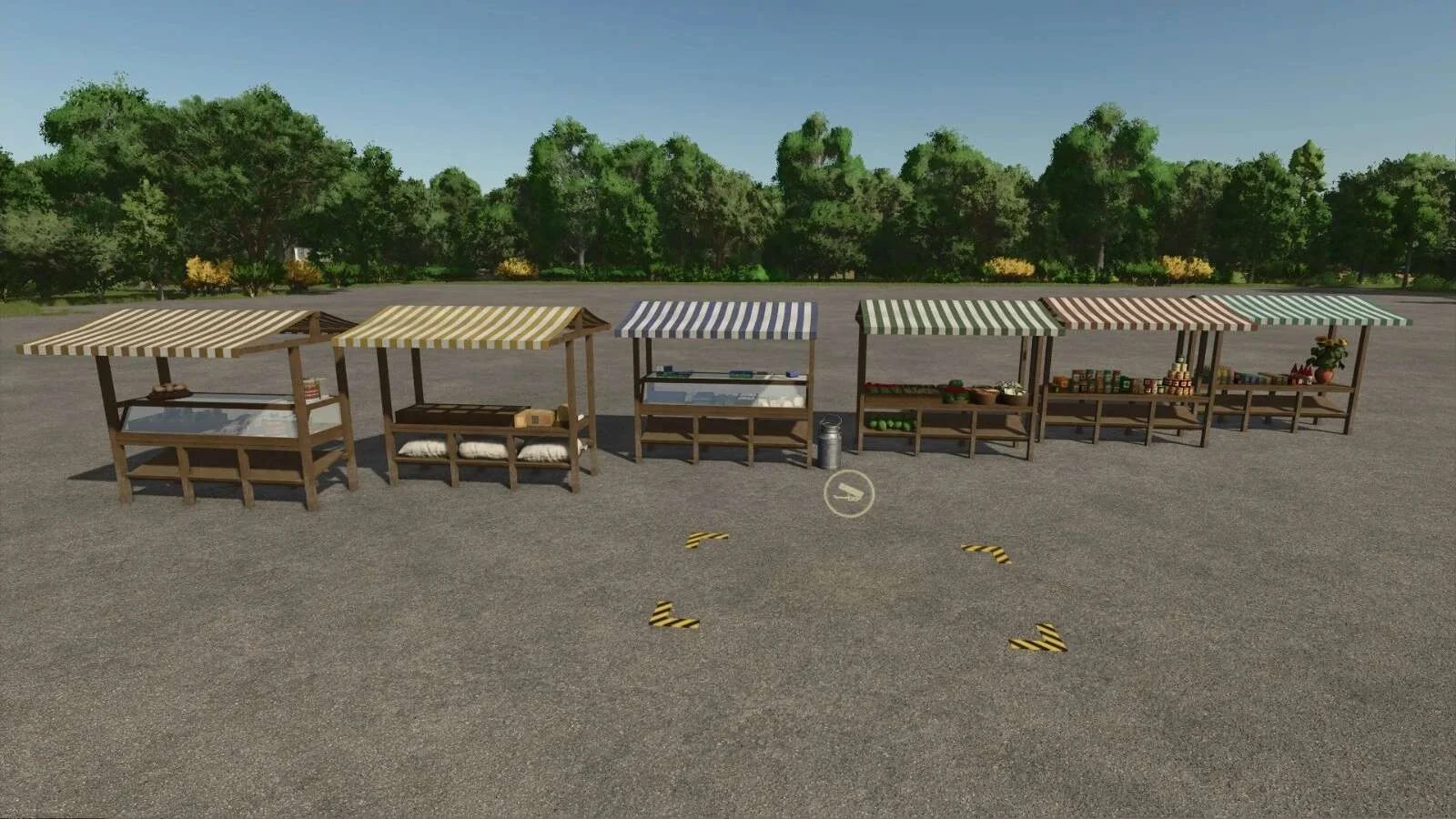 FS25 Market Place v1.0 Objects Mod FS25 Mod Free Download