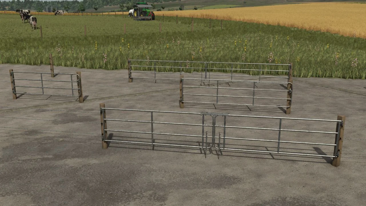 FS25 Meadow Fence Pack V1.0 Objects Mod FS25 Mod Free Download