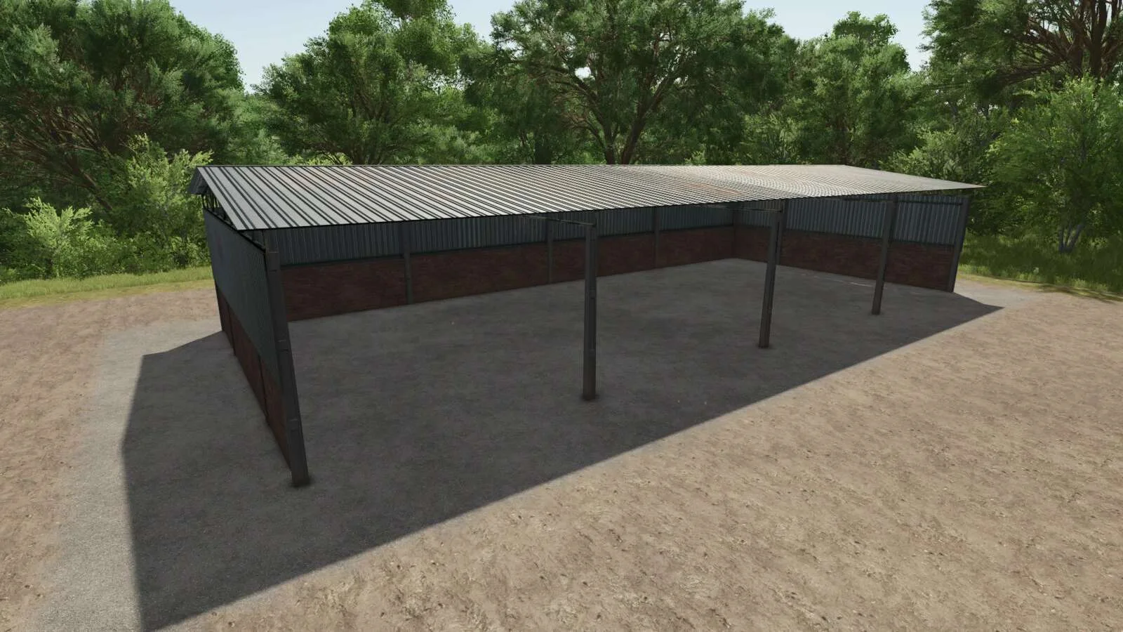 FS25 Medium Metal Shed BR v1.0 Objects Mod FS25 Mod Free Download