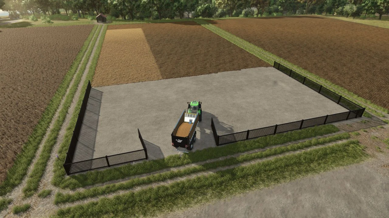 FS25 Metal Fence With Gates Pack V1.0 Objects Mod FS25 Mod Free Download