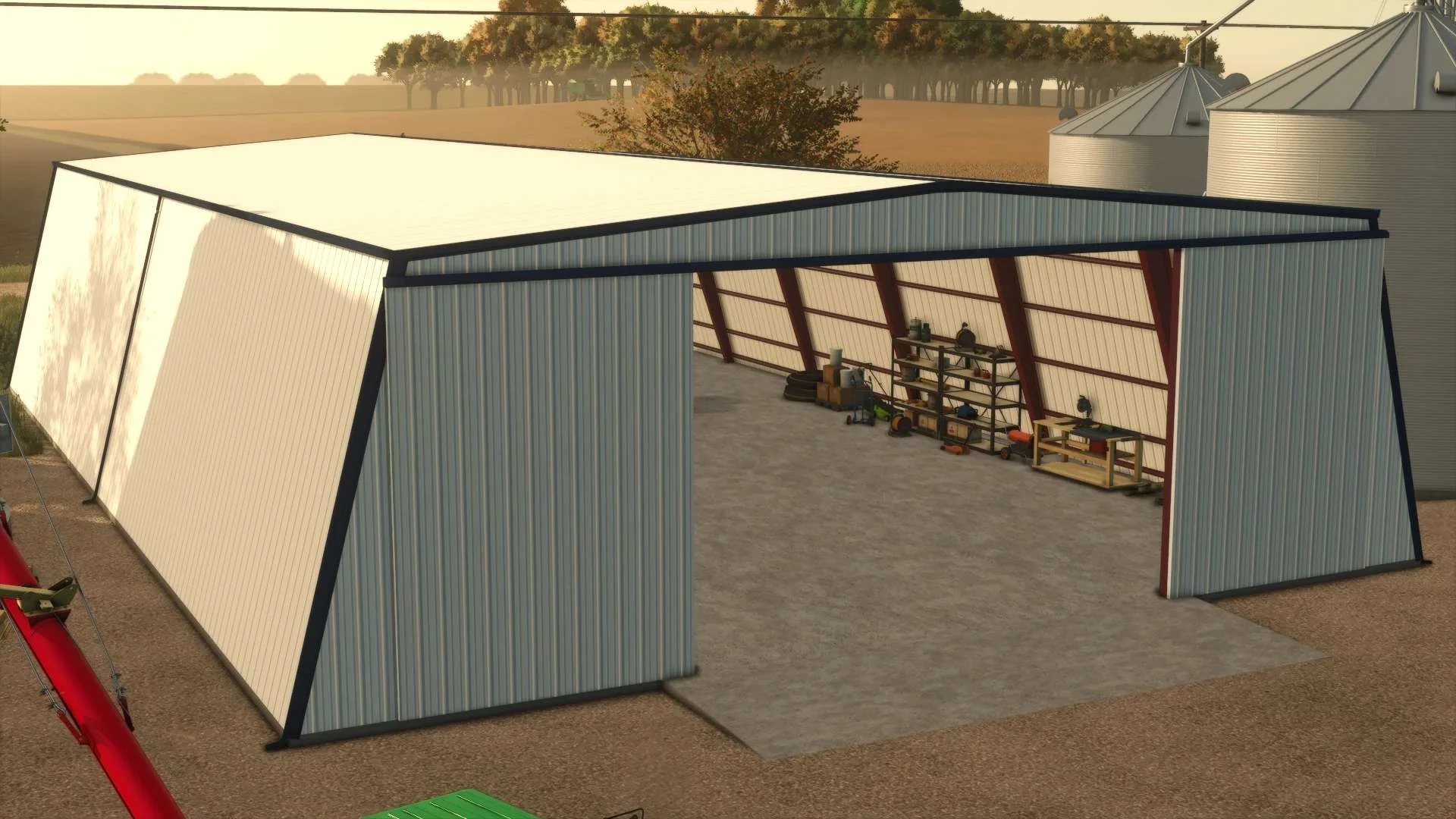 FS25 Metal Frame Shed v1.0 Objects Mod FS25 Mod Free Download