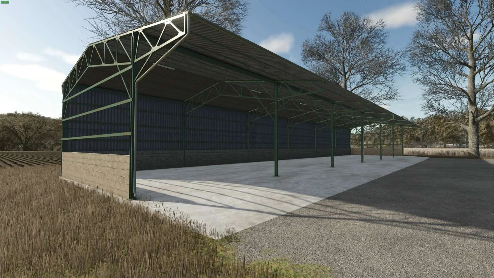 FS25 Metal Shed 45m v1.0 Objects Mod FS25 Mod Free Download