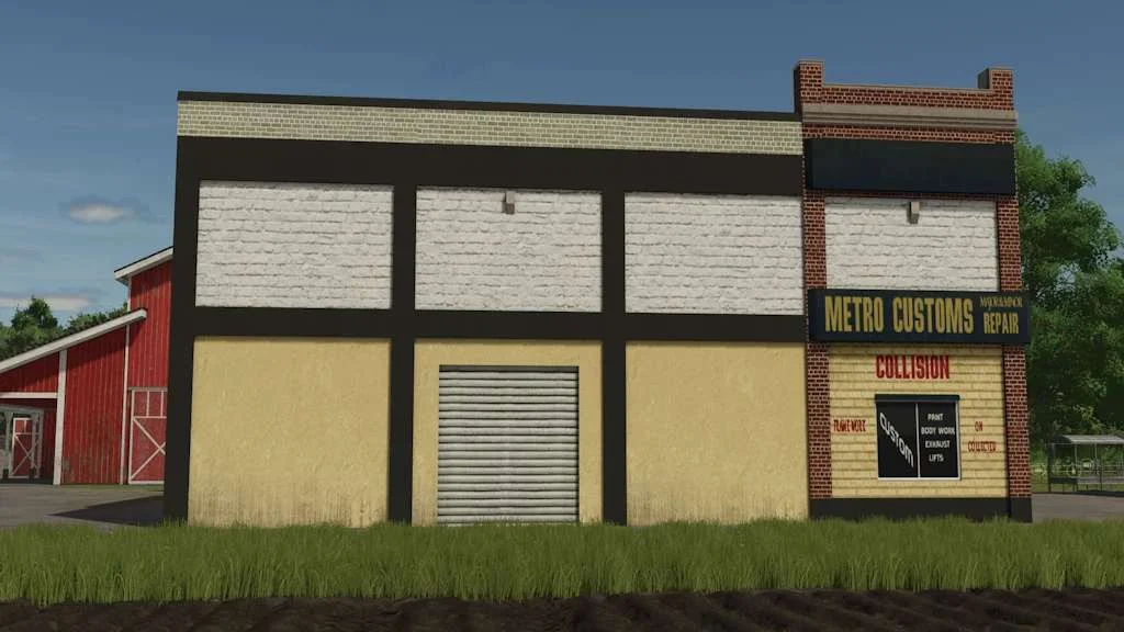FS25 Metro Customs v1.0 Objects Mod FS25 Mod Free Download
