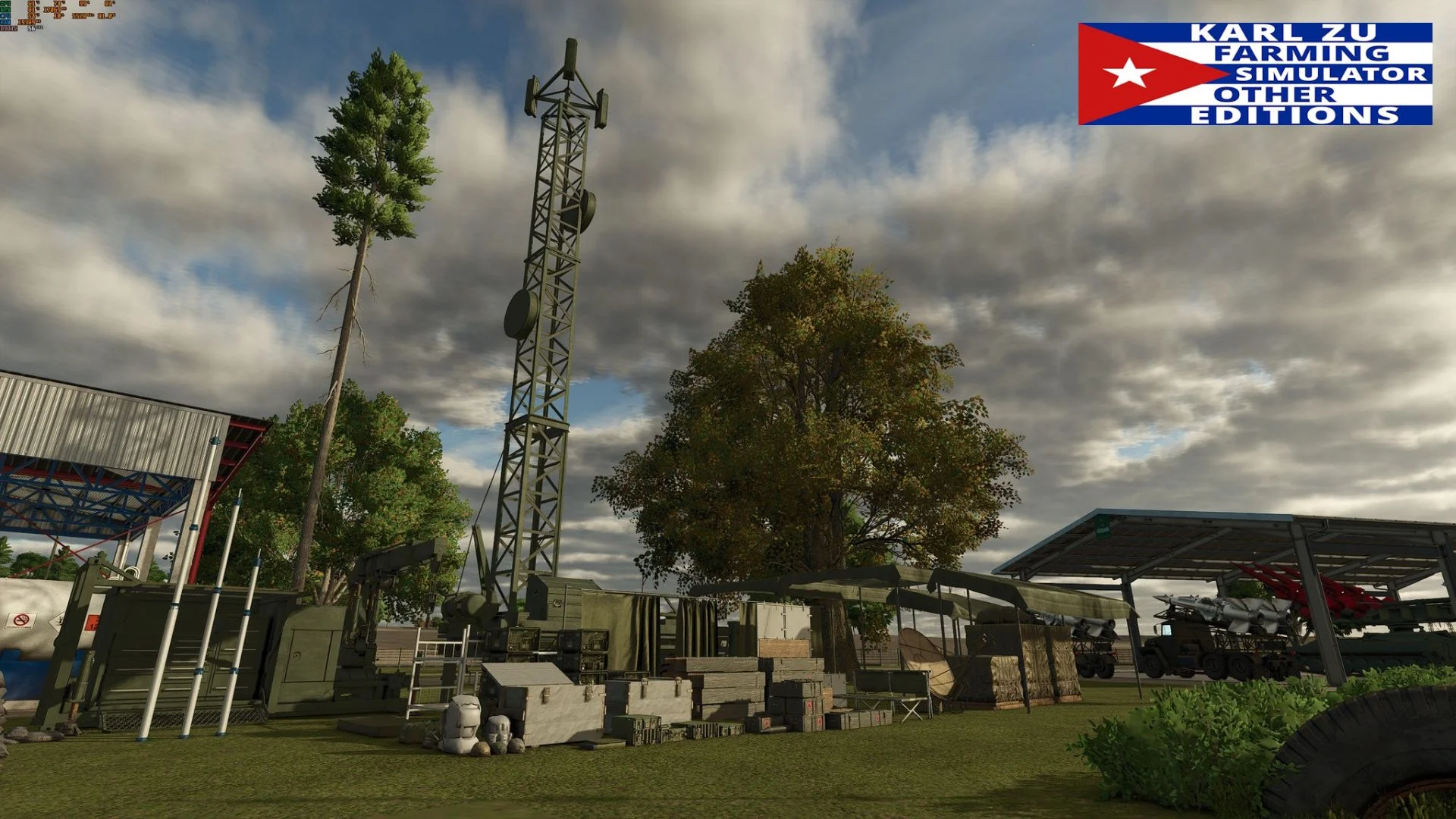 FS25 Military communications antenna V1.0 Objects Mod FS25 Mod Free Download