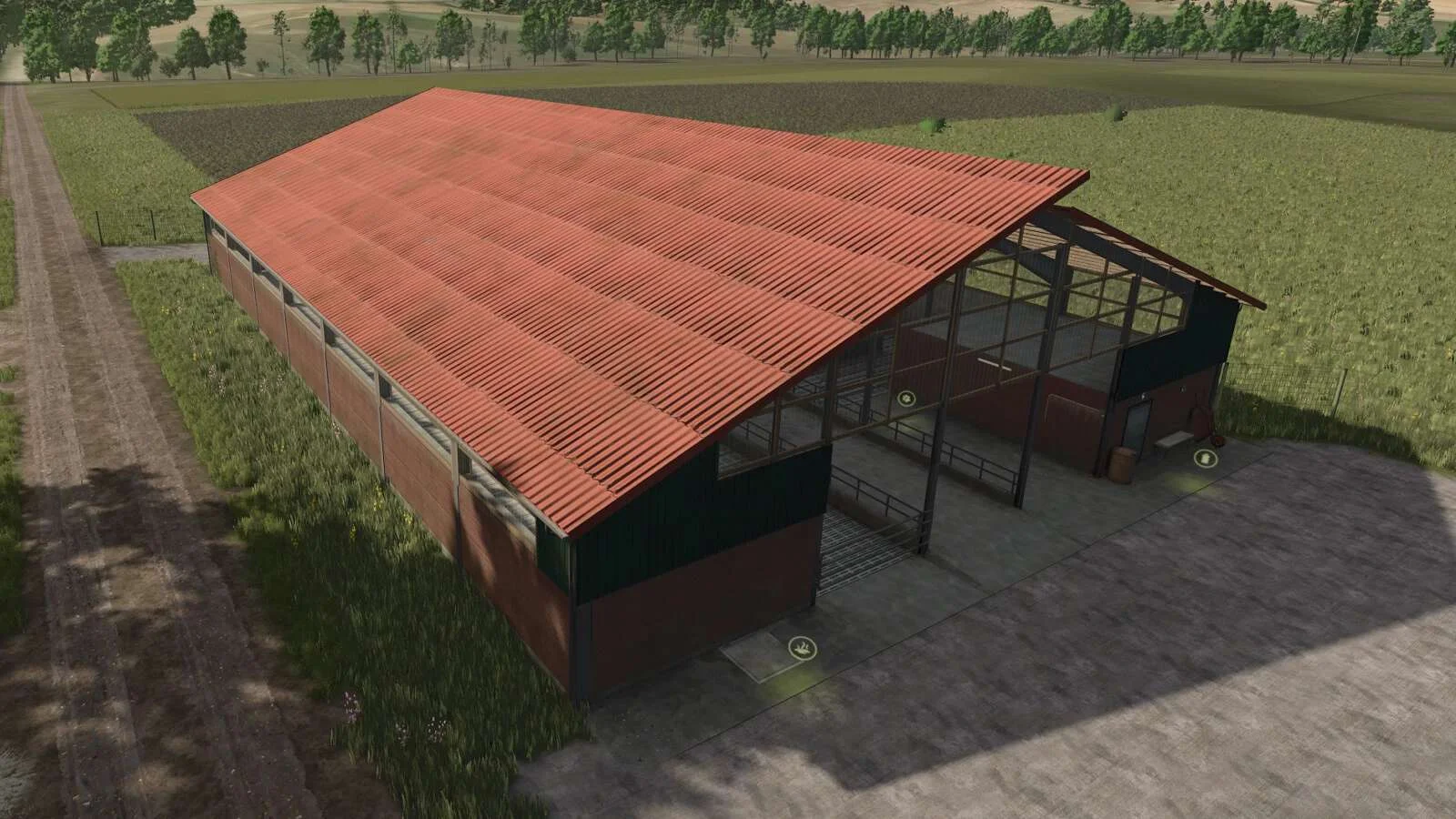 FS25 Modern Cow Stable v1.0.0.1 Objects Mod FS25 Mod Free Download