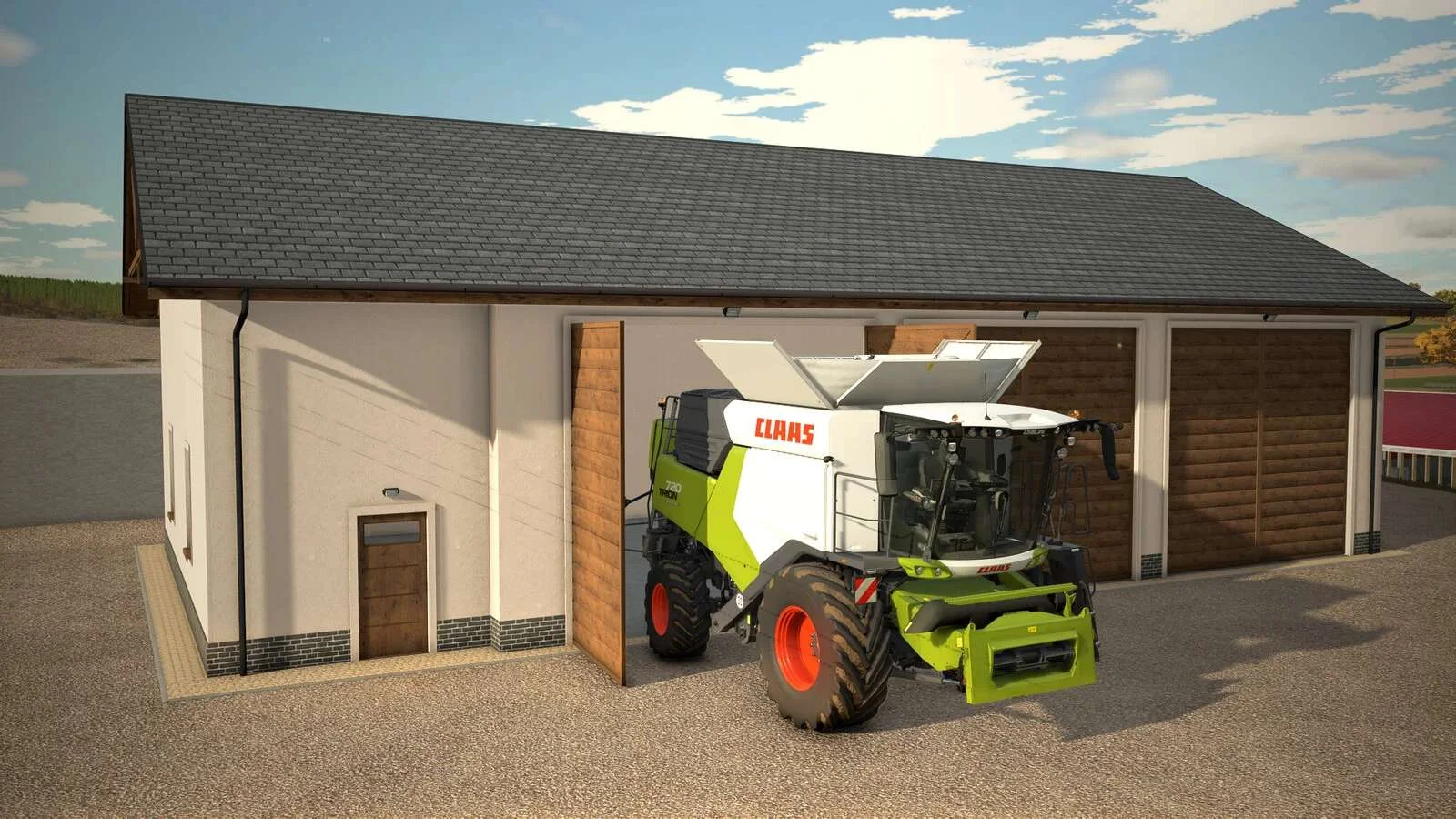FS25 Modern Farm Garage v1.0 Objects Mod FS25 Mod Free Download