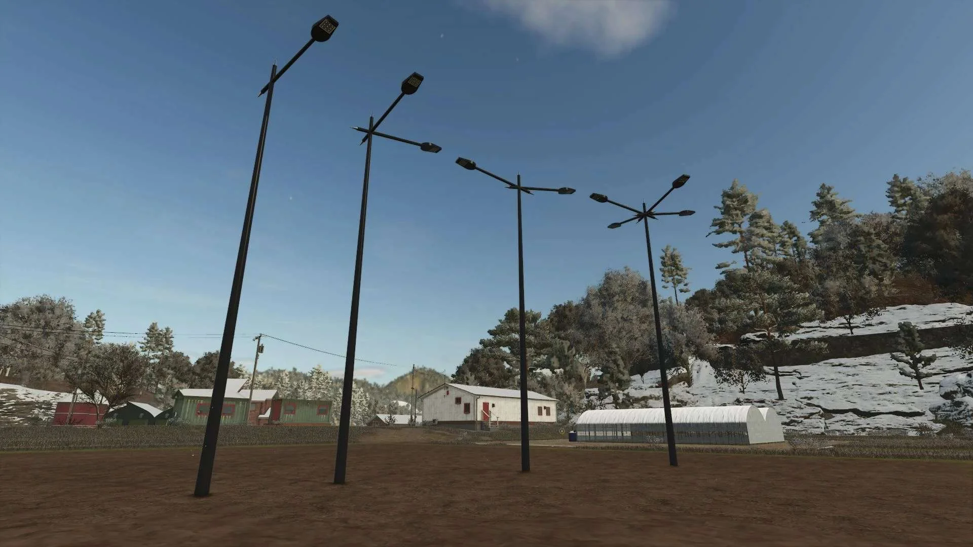 FS25 Modern Floor Lamp Pack v1.0 Objects Mod FS25 Mod Free Download