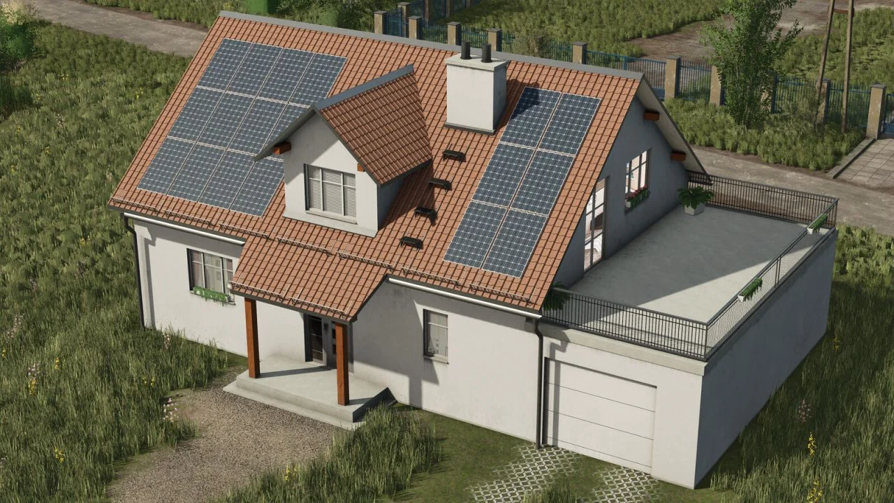 FS25 Modern House Set V1.0 Objects Mod FS25 Mod Free Download