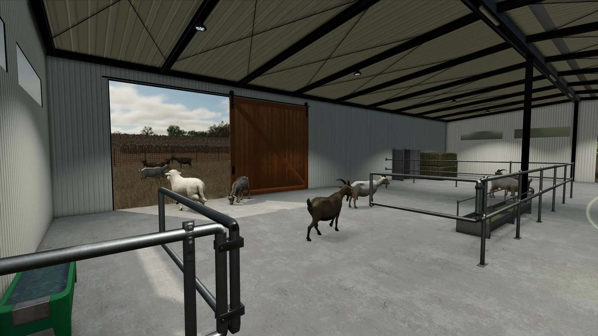 FS25 Modern Metal Sheep Barn v1.0 Objects Mod FS25 Mod Free Download